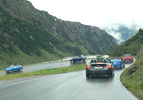 Cabrioausfahrt über die Silvretta Hochalpenstraße.