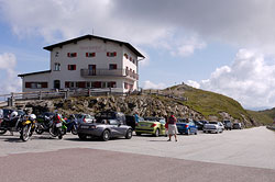 Auf der Passhöhe des Penser Jochs